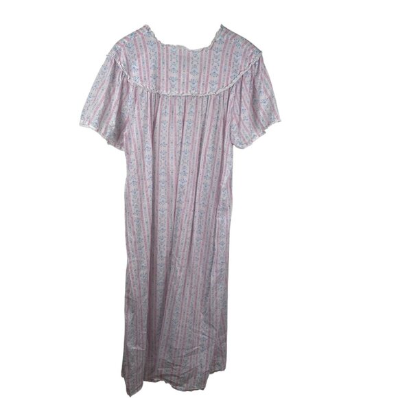 Lanz of Salzburg Nightgown Long Women's Pink Sz 2X Lawn Cottage Core Prarie - Picture 2 of 10